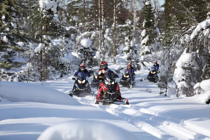 1-Hour Snowmobile Safari Adventure in Rovaniemi - The safety briefing before the snow