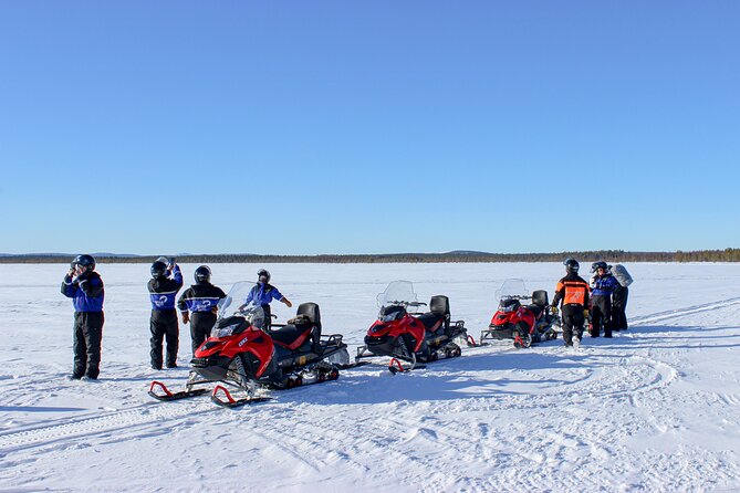 3 Hour Snowmobile Safari Around Levi with Coffee Break - Snowmobile riding through forests and open swamps