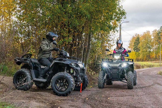 ATV Quad Bike Experience - Leaving Rovaniemi for the forest