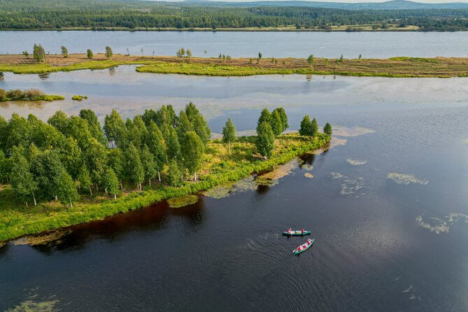 Canoe Down The River Trip in Lapland - Six to ten kilometers of quiet Lapland scenery