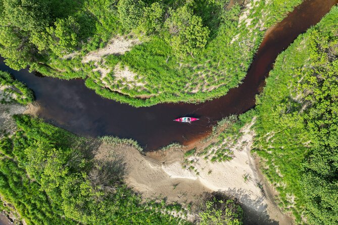 Canoe Trip in Lapland from Rovaniemi - A beach stop with hot drinks