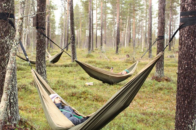 Cocooning in the HaliPuu forest: The ultimate Arctic hammock relaxation - Blackcurrant juice and a simple Finnish pause