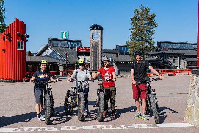 Cultural E-fatbike tour around Rovaniemi & Santa Claus Village - Crossing the first bridge toward Santa Claus Village