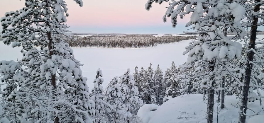 Day with a local - a true finnish experience - A full day on frozen Lake Inari