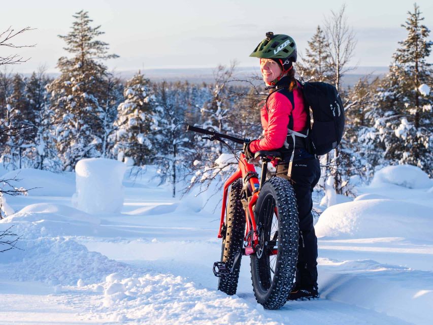 E-FatBike experience in small groups - From Hostel Cafe Koti to Ounasvaara’s snowy woods
