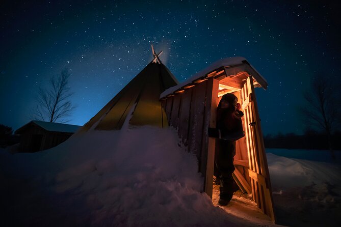 From Kakslauttanen:Northern Lights tour to Lake Inari, inc dinner - Dinner beside the open fire