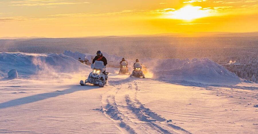From Rovaniemi: Guided Lapland Snowmobile Adventure - From Forest Trails to Frozen Open Ground
