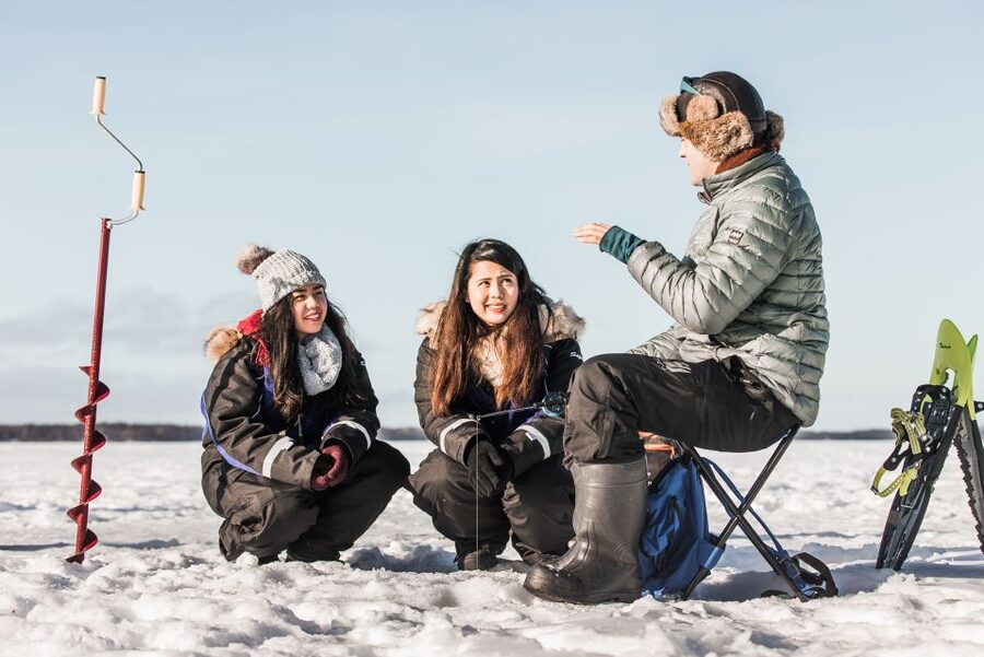 From Rovaniemi: Snowshoeing and Ice Fishing Tour - Leaving Rovaniemi for the Arctic Circle