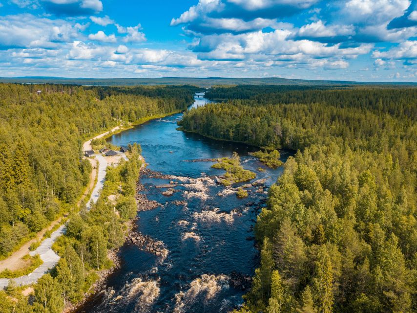 From Rovaniemi: Vikaköngäs Forest Hiking Tour - Crossing the wooden hanging bridge
