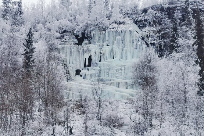 Frozen Waterfalls Hike through Korouoma Canyon - Lunch by the winter trail