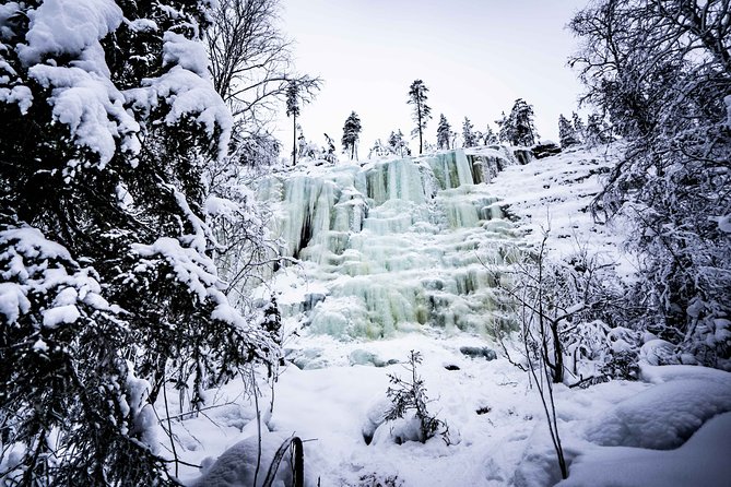 Frozen Waterfalls of Korouoma Canyon tour with Pro Photos & BBQ - Ruskeavirta and the Frozen Waterfall Viewpoints