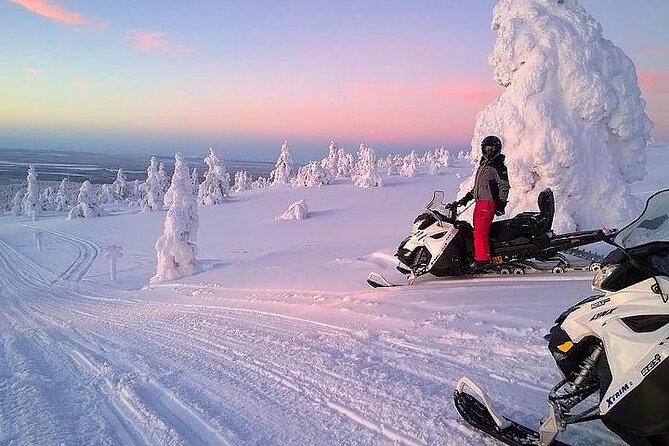 Full Day Snowmobile Safari - Leaving Rovaniemi for the Arctic forest
