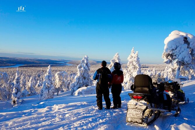 Full Day Snowmobile Safari - Riding through Lapland’s snowy forest