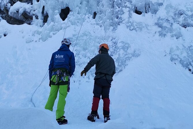 Guided Ice Climbing Activity in Pyhä - Two Climbs Above 20 Meters