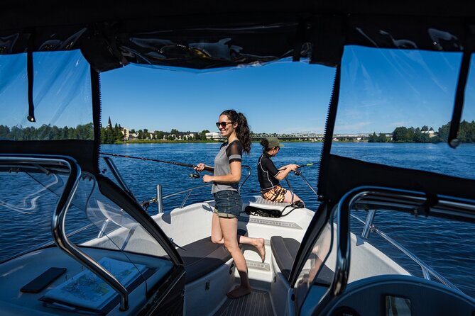 Guided Midnight Sun Fishing and Sightseeing Boat Tour - Ounasvaara hill and the city church