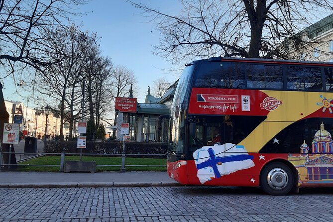 Helsinki Panorama Sightseeing Audio-Guided Bus Tour - Harbor views, market life, and Kaivopuisto Park