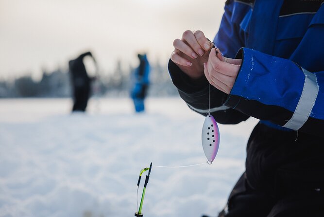 Ice Fishing and Snowmobile Safari Combo in Lapland - Starting in central Rovaniemi or Santa Claus Village