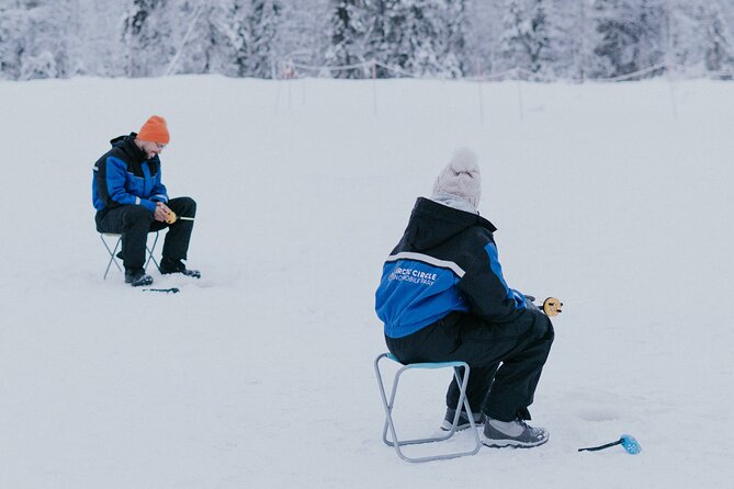 Ice Fishing by Snowmobile in Levi - Pickup matters more than it first appears