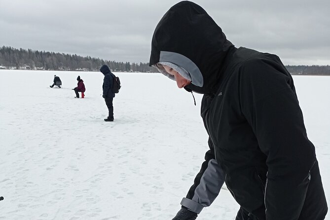 Ice fishing experience with Backpacker Helsinki Tour - Why ice fishing works so well in Helsinki