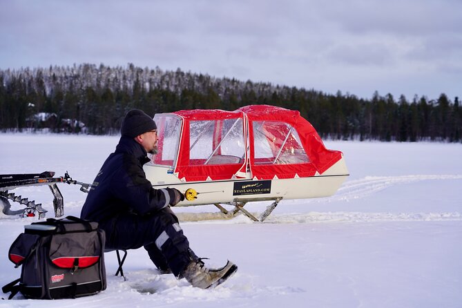 Ice Fishing with Snowmobiles - Preparing for both machines and fishing gear