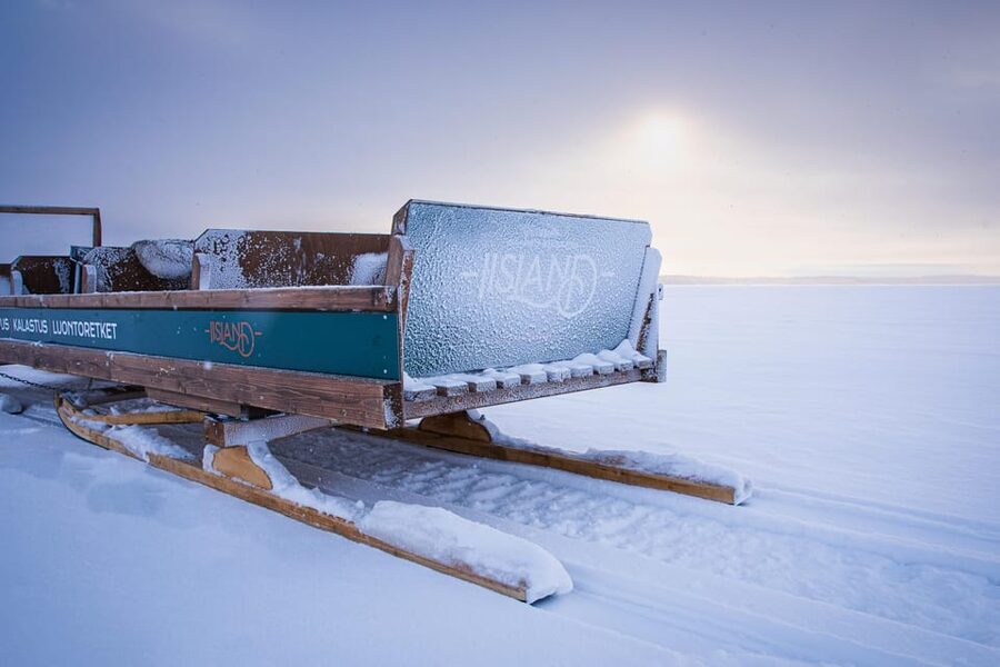 Ii: Easy family-friendly ice fishing trip to the sea - Winter Light Over the Arctic Sea