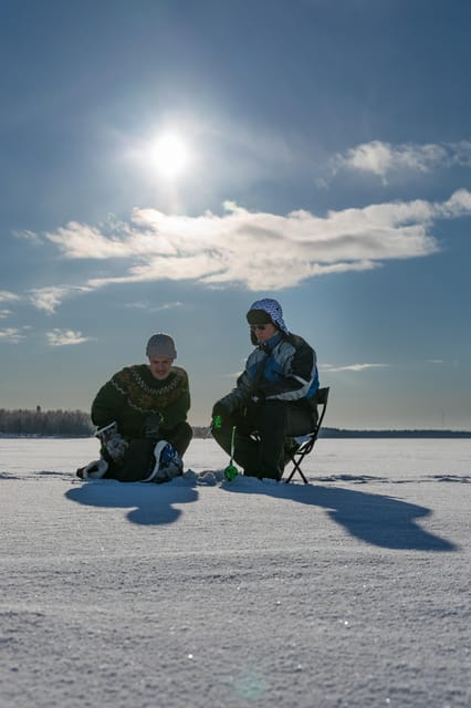 Ii: Easy family-friendly ice fishing trip to the sea - A Warm Tent, Fire, and Hot Drinks