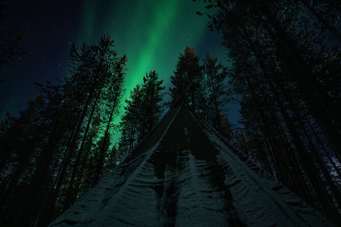 Ivalo: Aurora Hunting with Reindeer - Eating beside the open fire