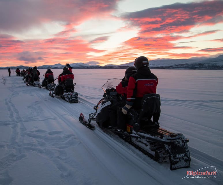 Kilpisjärvi: Border of Three Countries Snowmobile Safari - Hot drink, pastry, and the ride back