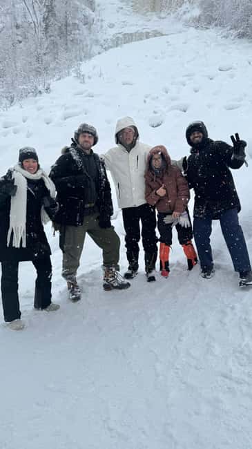 Korouoma Canyon Frozen Waterfalls Hike & Private Teepee BBQ - Leaving Rovaniemi for Korouoma Canyon