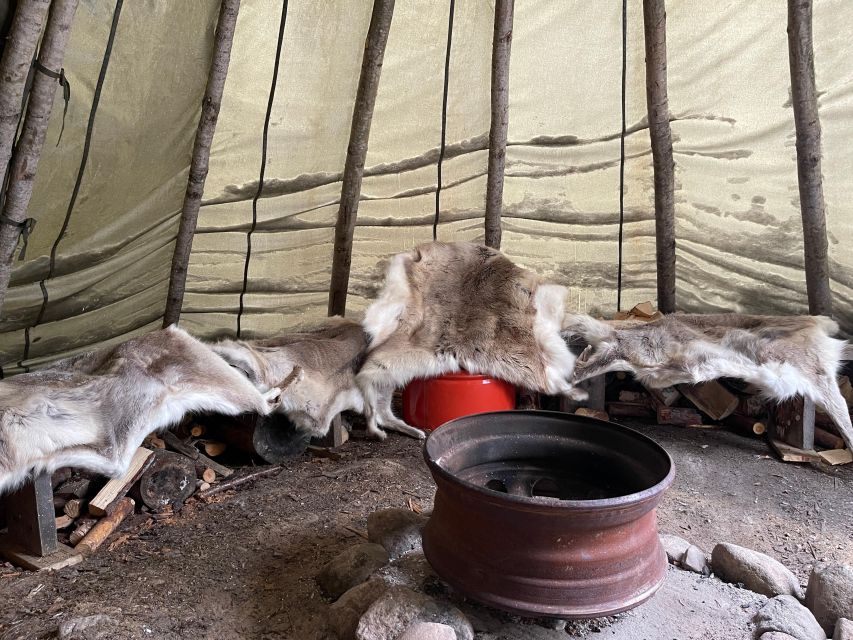 Korouoma Canyon Frozen Waterfalls Hike & Private Teepee BBQ - A private teepee BBQ after the cold walk
