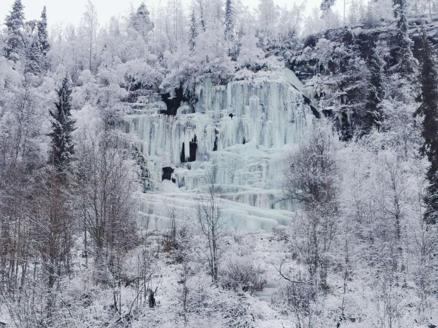 Korouoma Canyon Frozen Waterfalls Hike & Private Teepee BBQ - Hiking the frozen waterfalls for about 2.5 hours