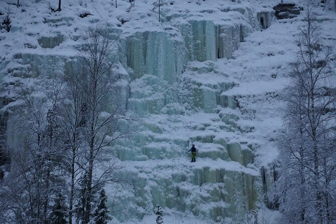 Korouoma Frozen Waterfalls - A Fairy Loop Hike at Majestic Canyon - The three big frozen waterfalls