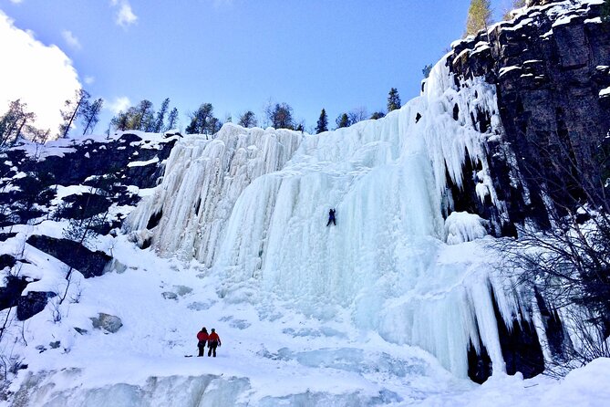 Korouoma National Park & Frozen Waterfalls - Frozen waterfalls and old rock