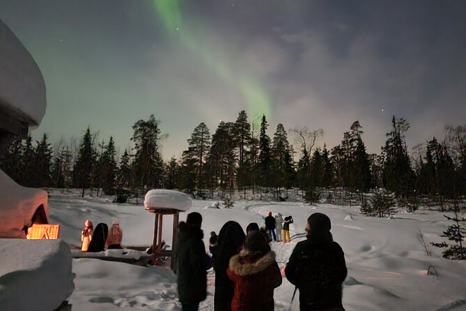 Lapland In A Day - Reindeer, Sledding, Snowmobile & Nature - Open fire, Lappish snacks, and a warm wooden hut