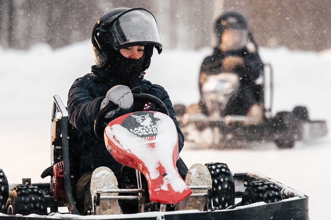 Lapland Winter Park Ice Karting Experience in Rovaniemi Finland - Reception, wristbands, and getting ready