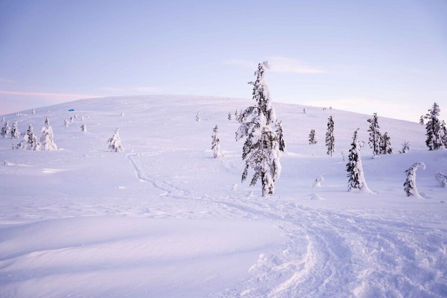Levi: Backcountry Skiing Adventure - Leaving Levi for the Arctic woods