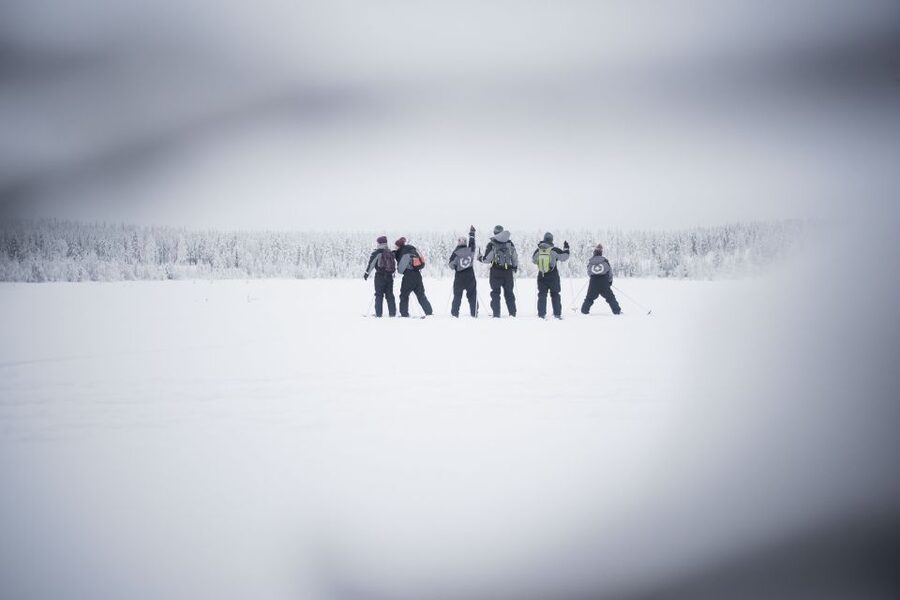 Levi: Backcountry Skiing Adventure - Searching for quiet snow and wildlife signs