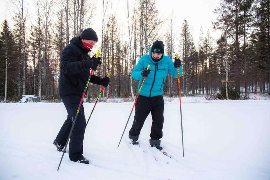 Levi: Cross-Country Skiing Experience - Crossing Levi’s frozen lake