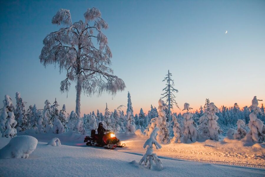 Levi: Evening Snowmobile Safari - Chasing the Northern Lights without false promises