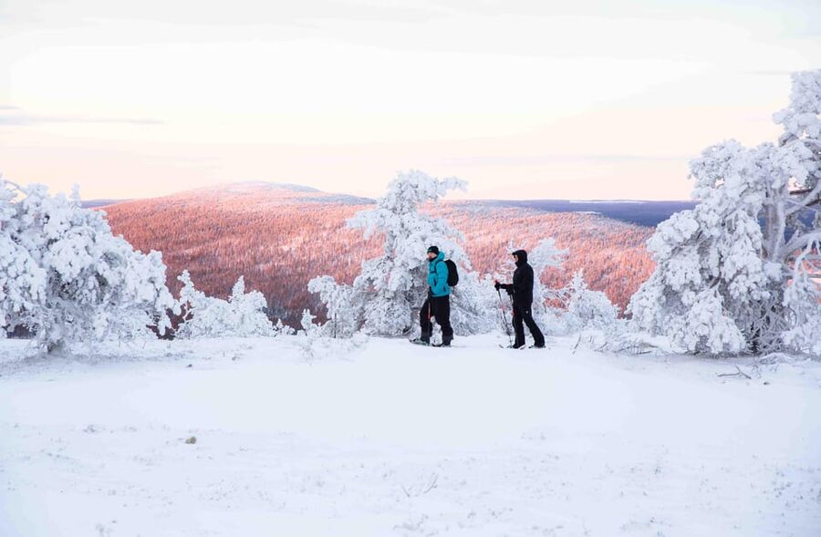 Levi: Guided Snowshoeing Adventure - Forests, frozen lakes, and snowy hills