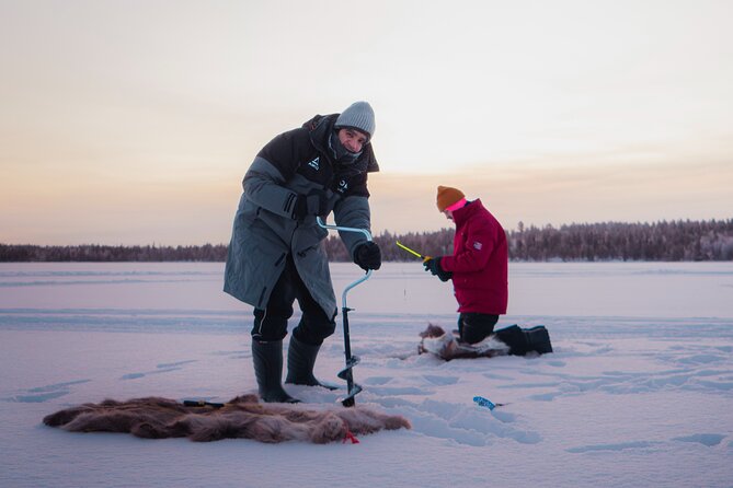 Levi Ice Fishing Experience in the Wild with Campfire Treats - What makes this ice fishing trip special