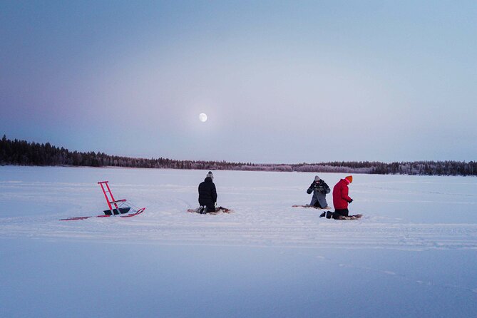 Levi Ice Fishing Experience in the Wild with Campfire Treats - Warm drinks, pastries, and fire-side food