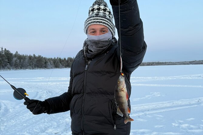 Levi Ice Fishing Experience in the Wild with Campfire Treats - Winter clothing and what is included