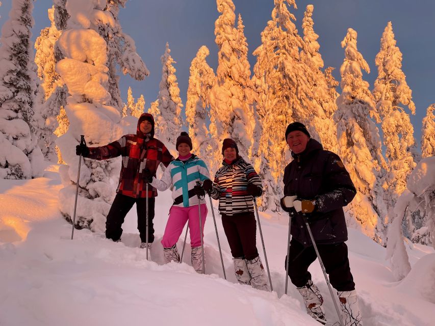 Levi: Lakeside forest snowshoeing - Walking through Sirkka’s snowy forest