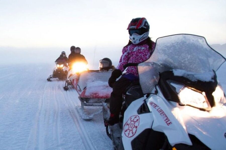 Levi: Lapland Family Snowmobile Safari - Leaving Levi for the snowy countryside