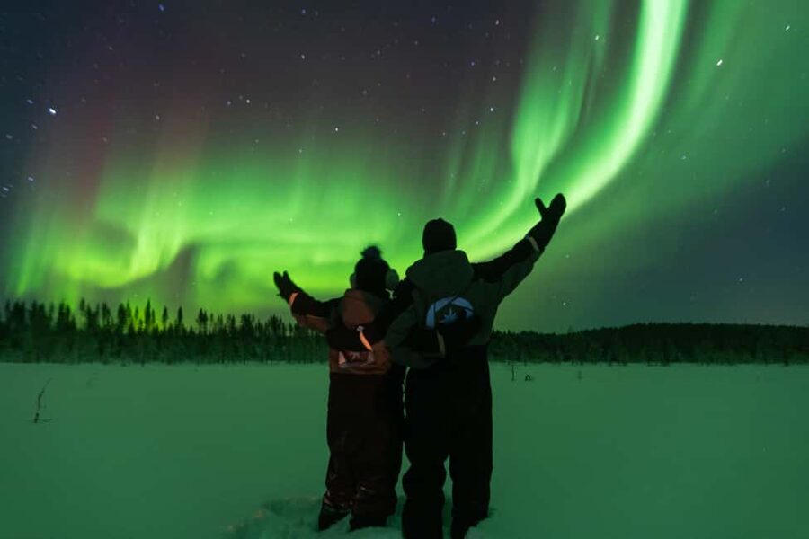 Levi: Northern Lights Hunting - Photography Tour - Stop two: the longer camp and photo session