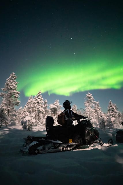 Levi: Northern Lights Sledge Ride - Leaving Levi for the Arctic night