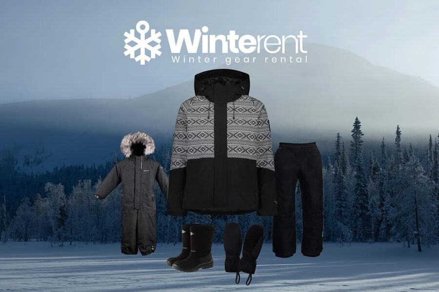 Levi: Rent Winter Clothing Sets - Picking up your set at Keskuskuja 4