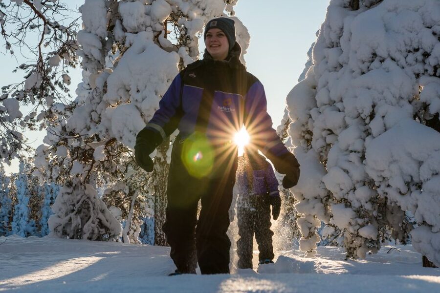 Levi: Scenic Levi Snowshoe Trip - Reading the forest instead of just walking through it