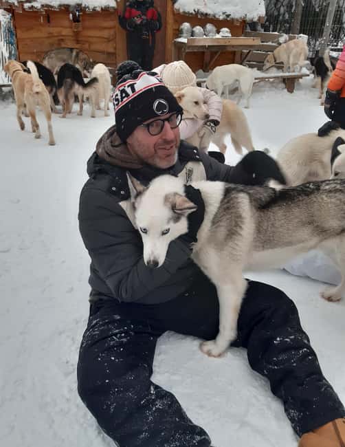 Levi: Self-Drive 2 KM Husky Sledding Experience - Learning to drive your own sled
